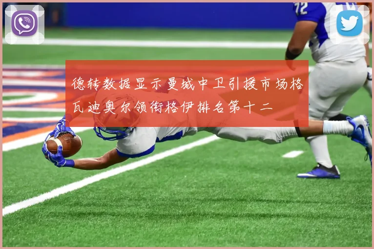 德转数据显示曼城中卫引援市场格瓦迪奥尔领衔格伊排名第十二